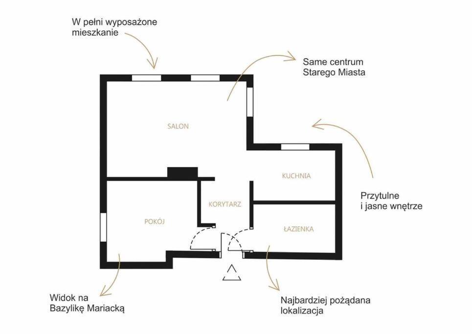 Ferienwohnung Urokliwy Apartament Danzig Exterior foto